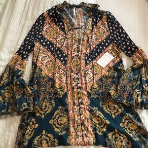 Free People Tunic with Bell Sleeves